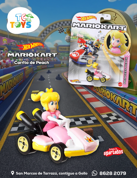 Hot Wheels Mario Kart Princess Peach Standard Kart.