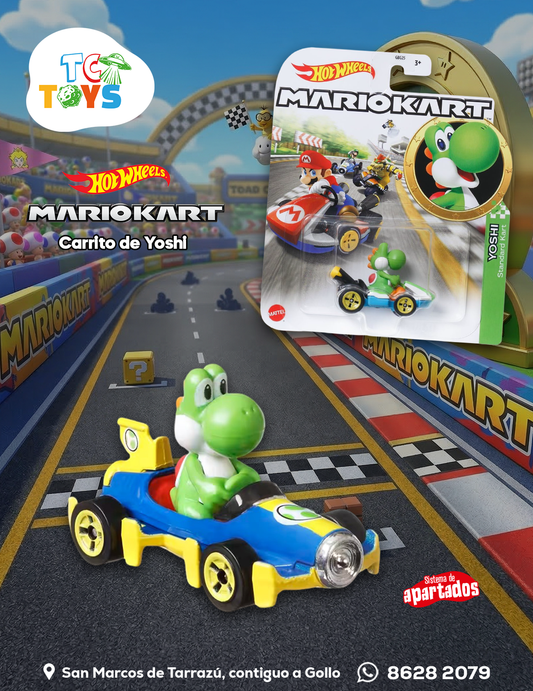 Hot Wheels Mario Kart Yoshi Standard Kart.