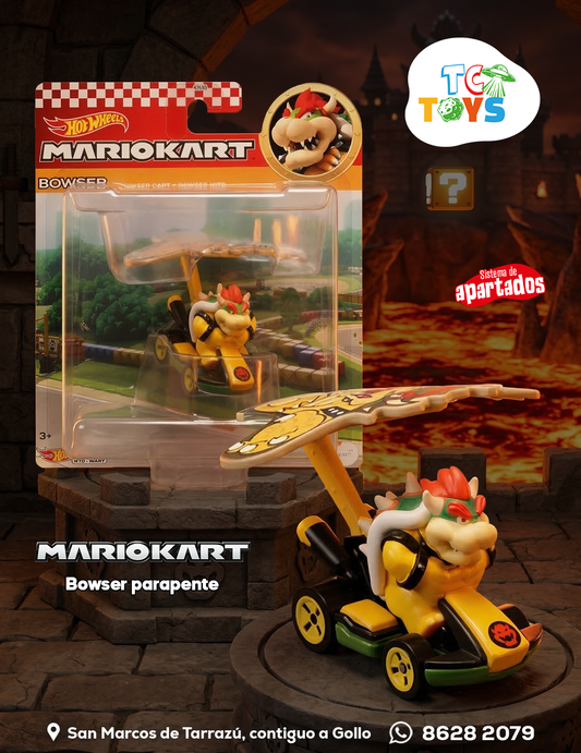 Hot Wheels Mario Kart Bowser Standard Kart Bowser Kite.