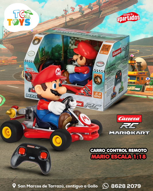Carro de Control Mario Kart Mario Carrera RC.