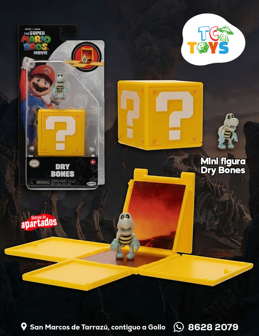 Mini Figura Super Mario Bros Movie Dry Bones Jakks.