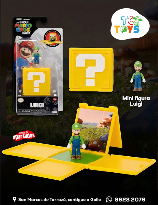 Mini Figura Super Mario Bros Movie Luigi Jakks.