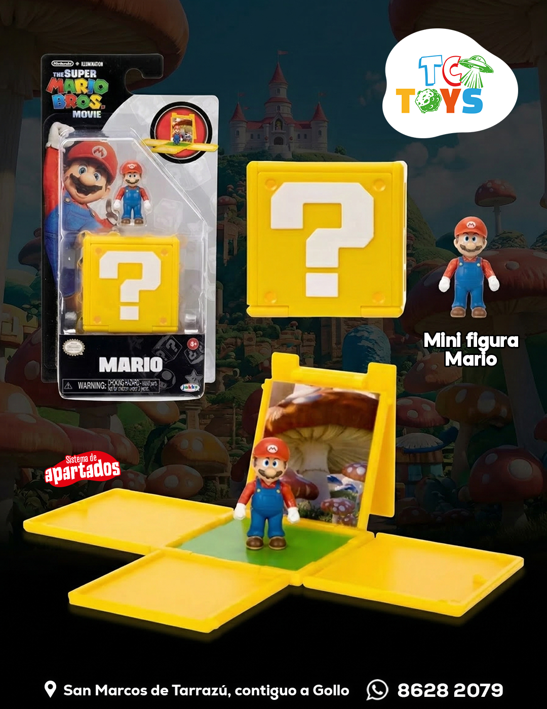 Mini Figura Super Mario Bros Movie Mario Jakks.