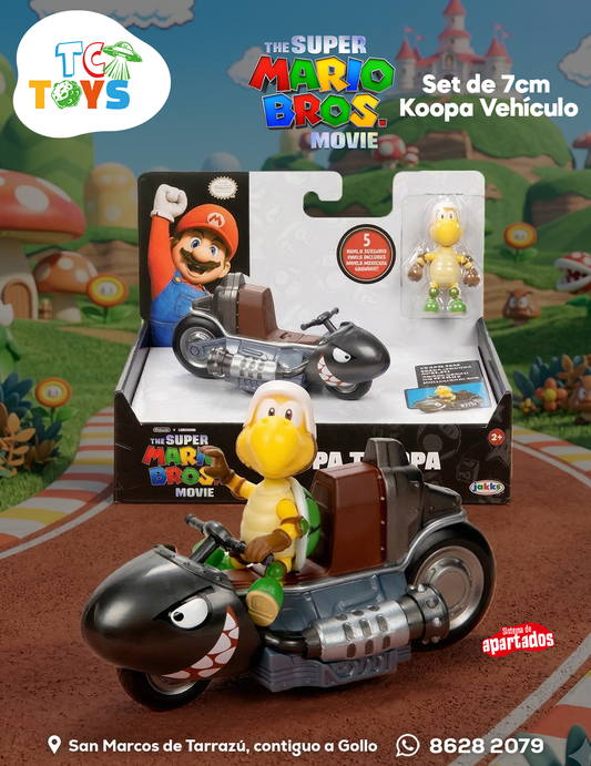 Vehículo Koopa Troopa Super Mario Bros Movie Jakks.