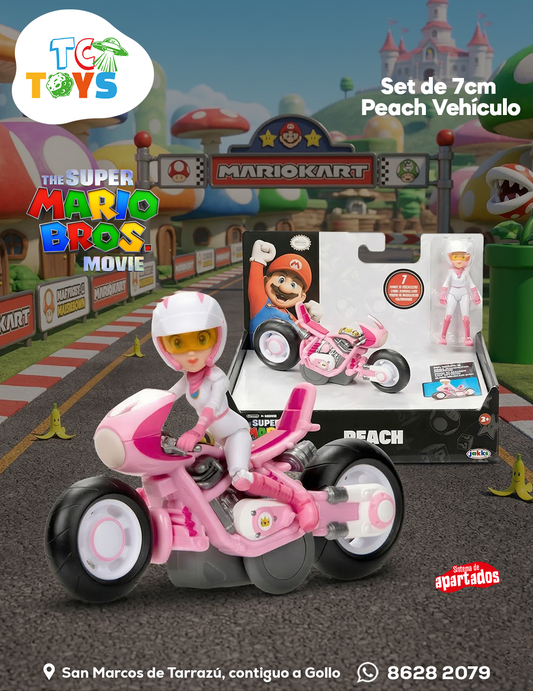 Vehículo Peach Super Mario Bros Movie Jakks.