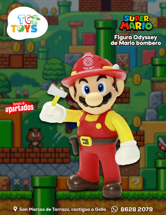 Figura Super Mario Odyssey Bombero.