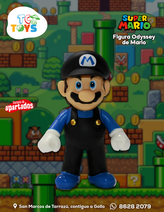 Figura Super Mario Odyssey Overol Negro.