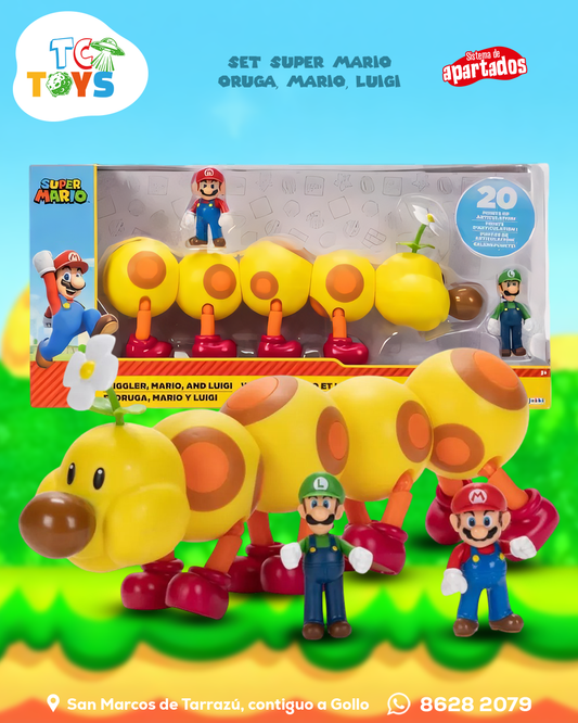 Set Super Mario Floruga, Mario y Luigi Jakks.
