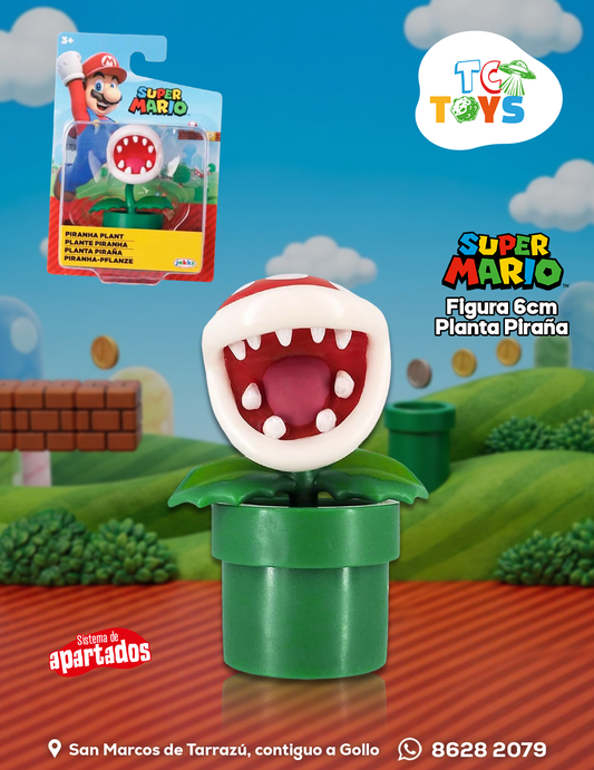 Figura Super Mario Planta Piraña Jakks.