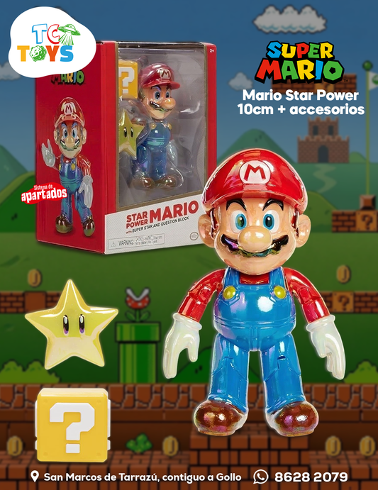 Figura Mario Poder Estelar Jakks.
