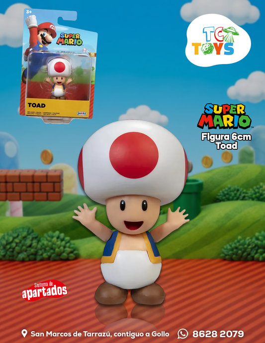 Figura Mario Bros Toad Jakks.