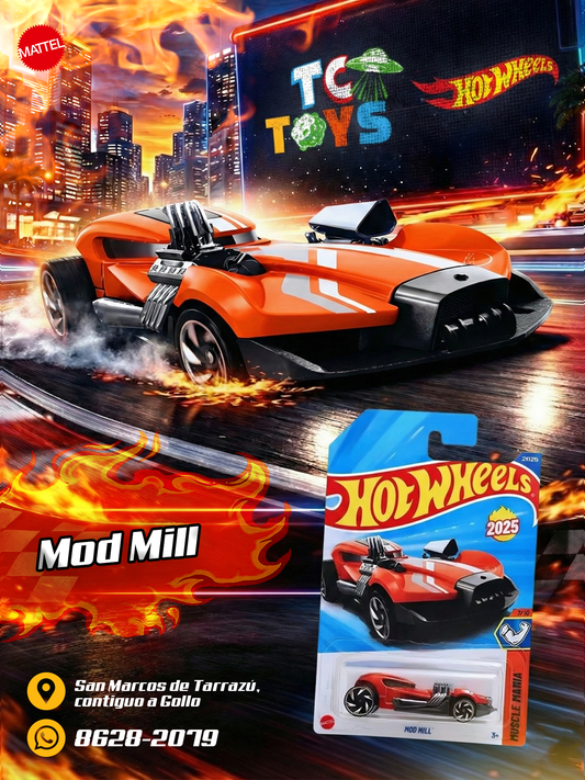 Hot Wheels Mod Mill Naranja.