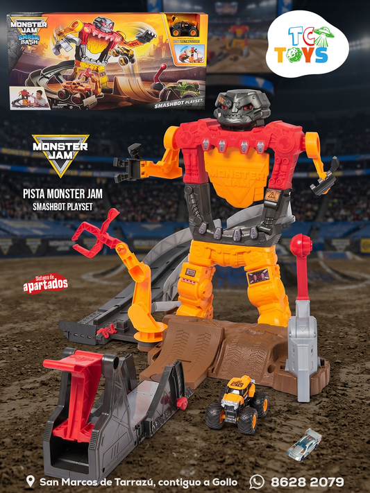 Pista Monster Jam Smashbot Playset.