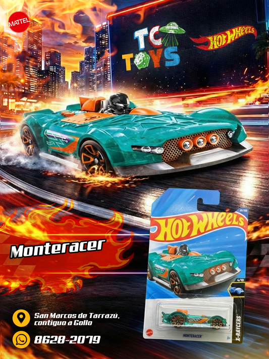 Hot Wheels Monteracer Turquesa.