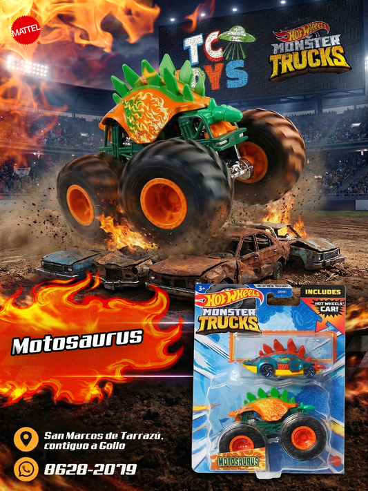 Hot Wheels Monster Trucks Set de 2 Motosaurus.