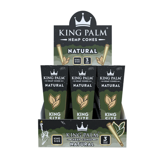 Set de 3 Conos King Palm Natural.