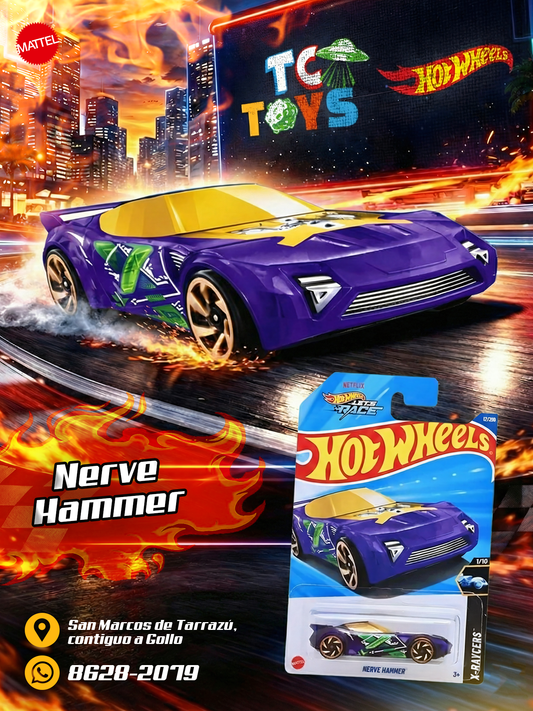 Hot Wheels Nerve Hammer Morado.