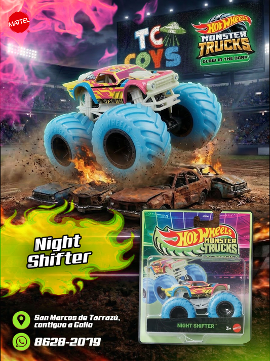 Hot Wheels Monster Trucks Glow In The Dark Night Shifter.