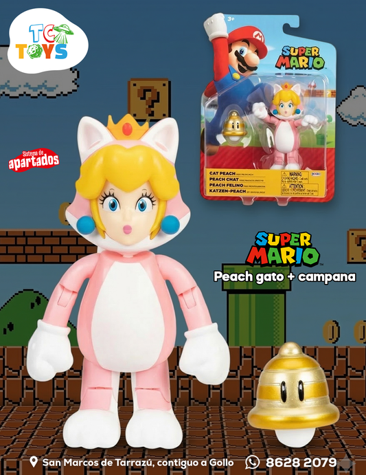 Figura Super Mario Peach Felino Jakks.