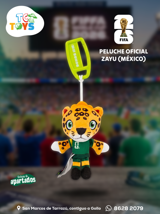 Peluche Llavero de Mascota de la Fifa World Cup 2026 Zayu Jazwares.