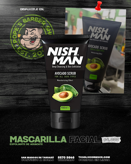 Mascarilla Nish Man Avocado Scrub.