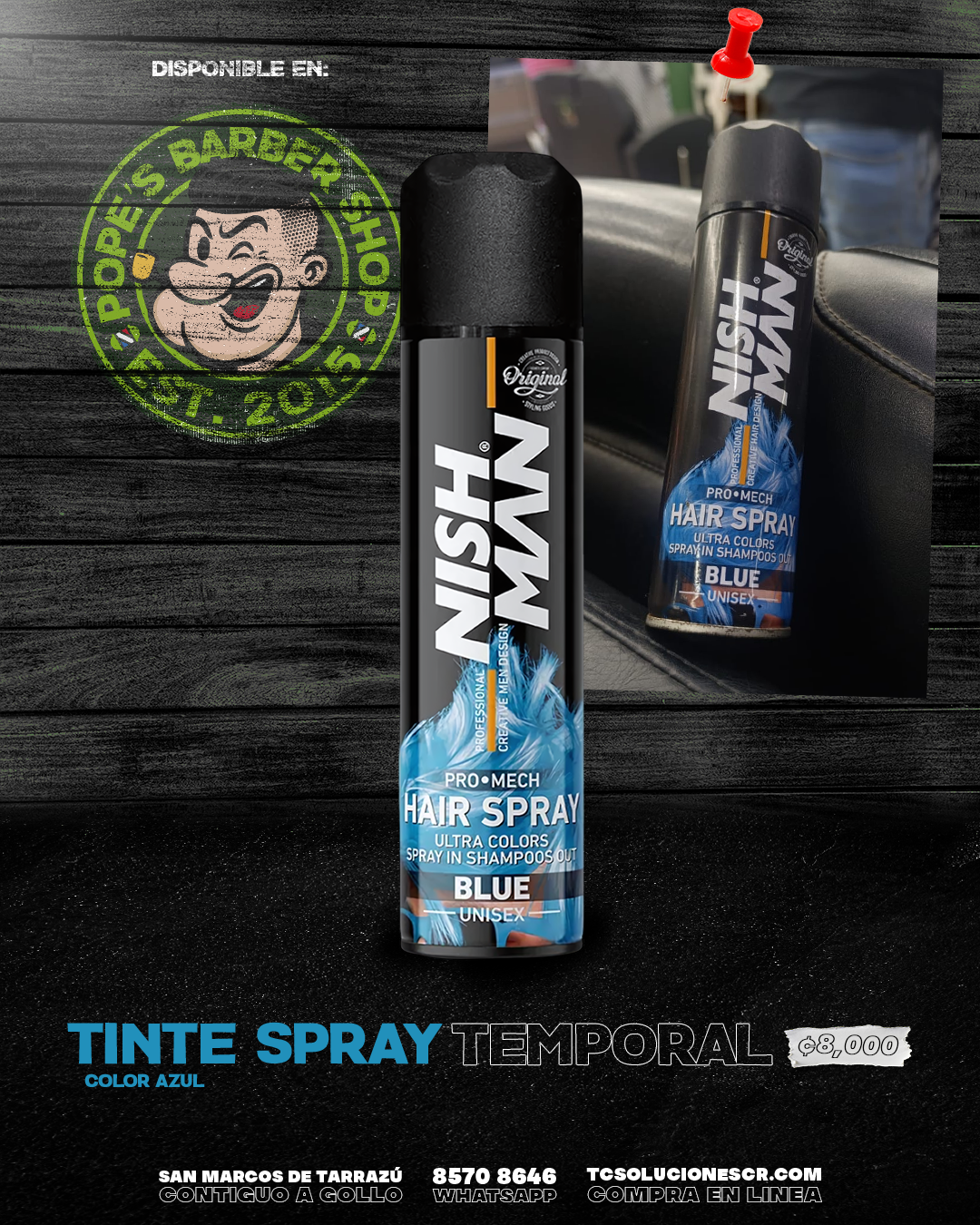 Tinte NISH MAN Blue.