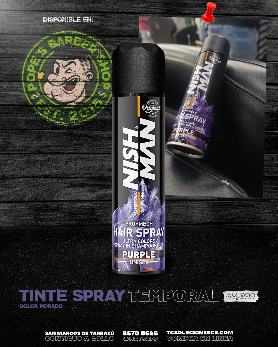 Tinte NISH MAN Purple.