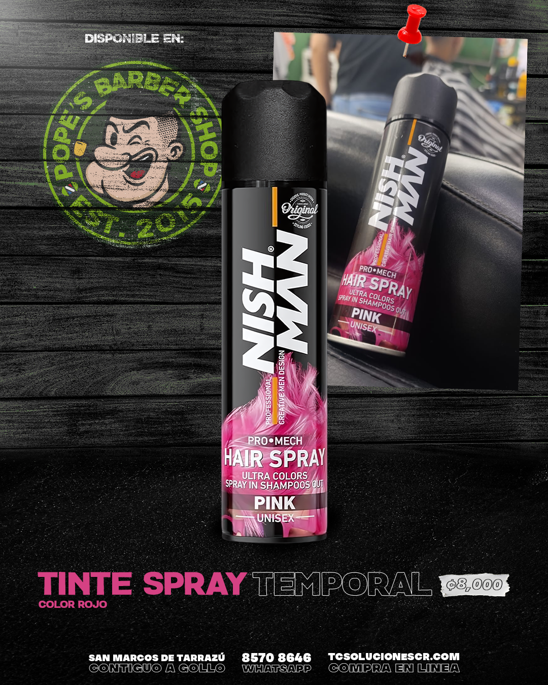 Tinte NISH MAN Pink.