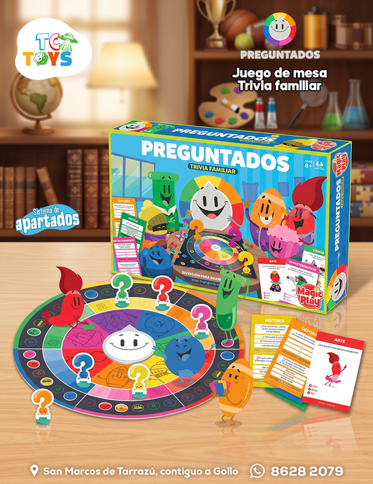 Juego de Mesa Preguntados Trivia Familiar.