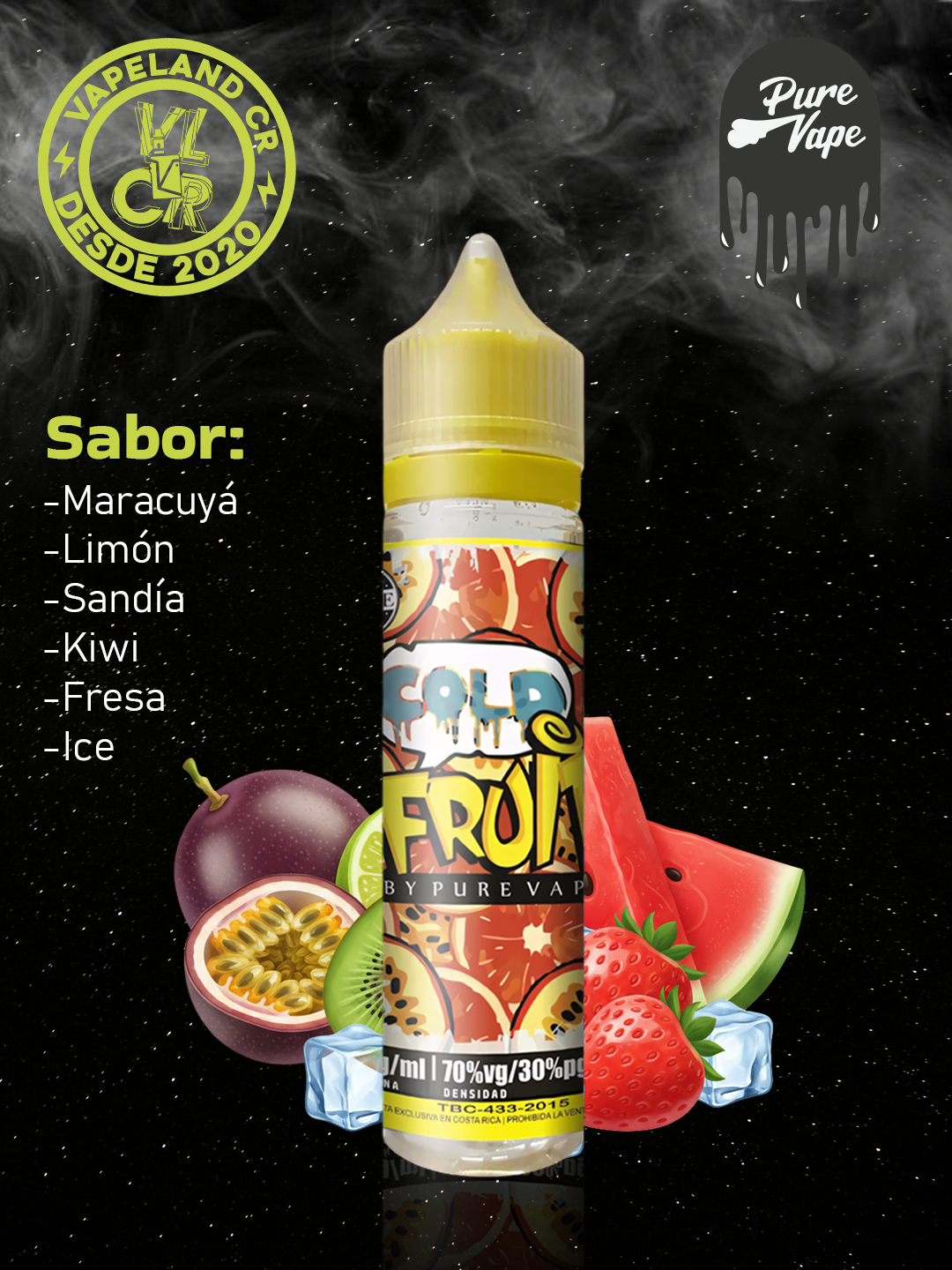 Pure Vape Cold Fruit.