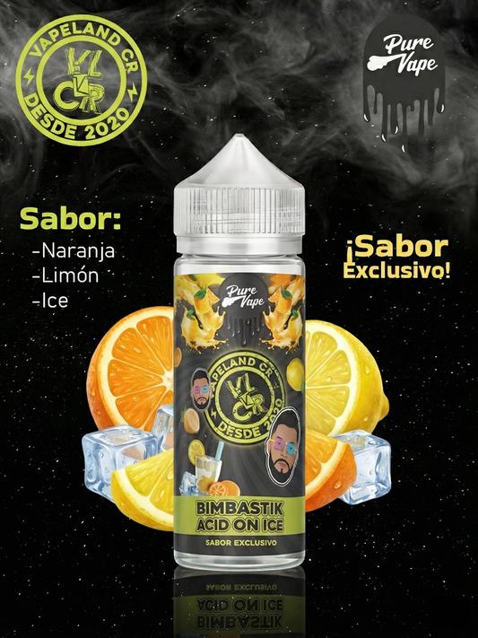 Pure Vape & VapeLand Bimbastik Acid On Ice 120ml.