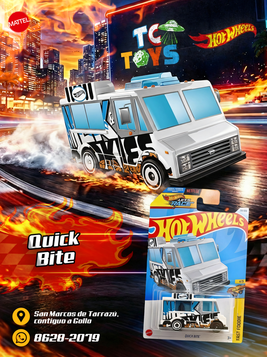 Hot Wheels Quick Bite Blanco.