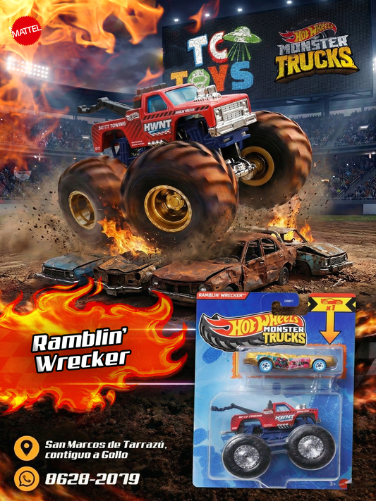 Hot Wheels Monster Trucks Set de 2 Ramblin' Wrecker.