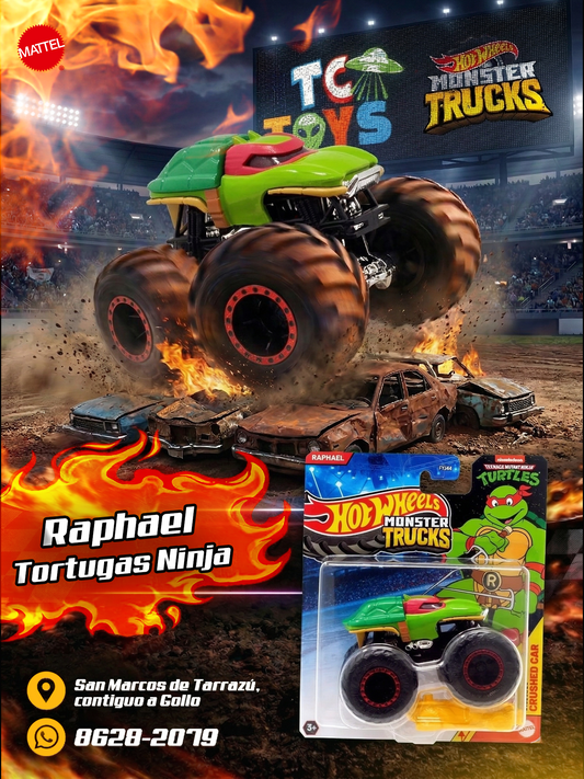 Hot Wheels Monster Trucks Mutant Ninja Turtles Raphael.