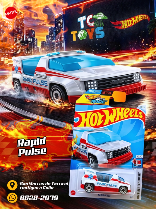 Hot Wheels Rapid Pulse Blanco.