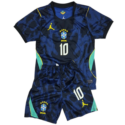 Conjunto de Niño Brasil Visita 26-27 Neymar Jr #10
