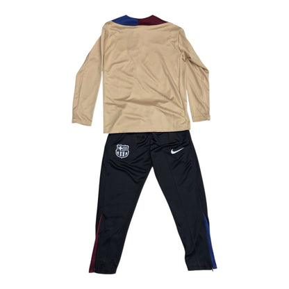 Conjunto Deportivo FC Barcelona Beige - Manga Larga + Buso
