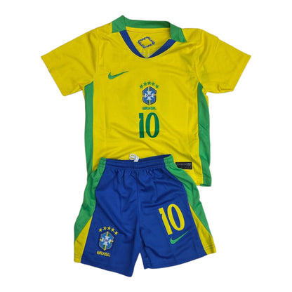 Conjunto de Niño Brasil Local 26-27 Neymar Jr #10