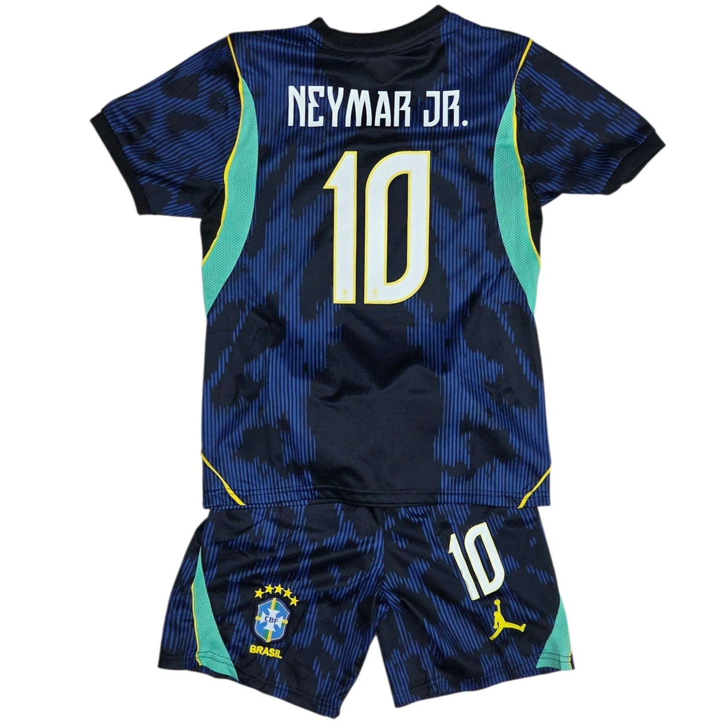 Conjunto de Niño Brasil Visita 26-27 Neymar Jr #10