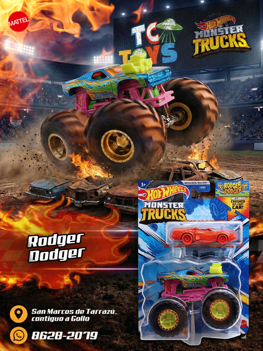 Hot Wheels Monster Trucks Set de 2 Rodger Dodger.