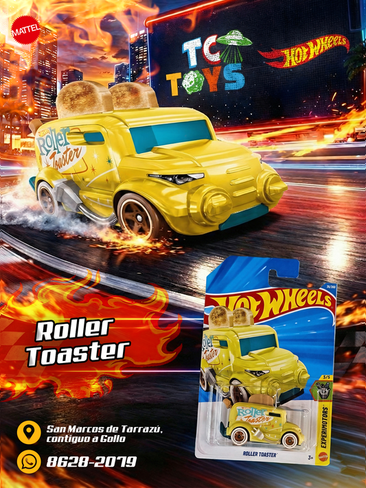 Hot Wheels Roller Toaster Amarillo.