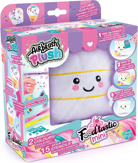 Peluche para Colorear Air Brush Plush Food'tastic Mini Canal Toys.