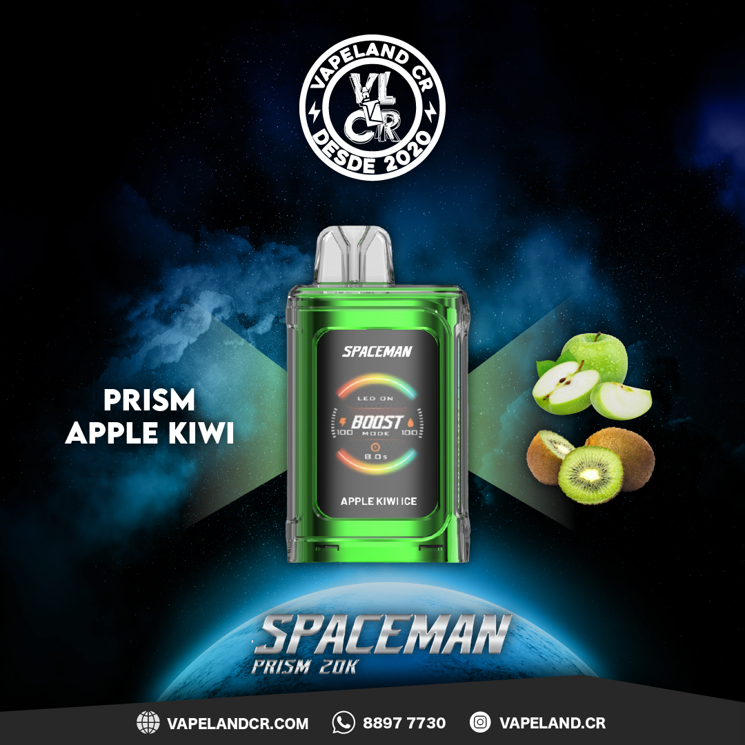 Smok Spaceman Prism Apple Kiwi Ice 20000 puffs.