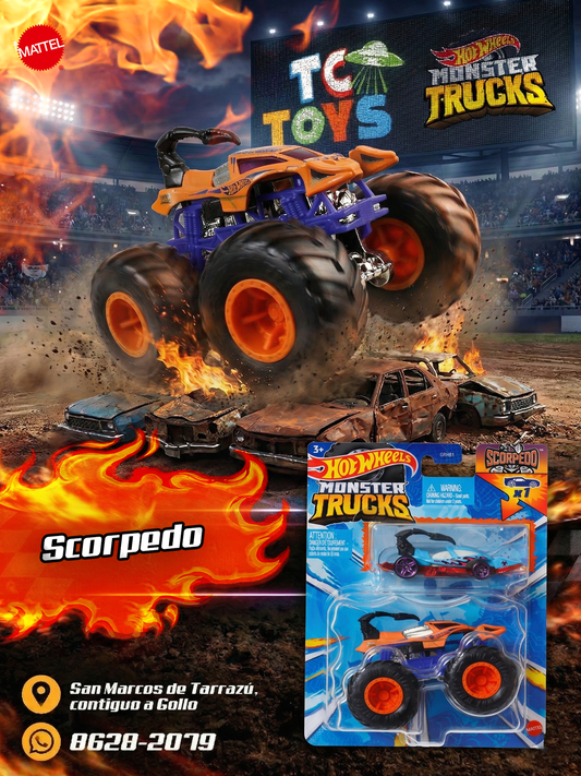 Hot Wheels Monster Trucks Set de 2 Scorpedo.