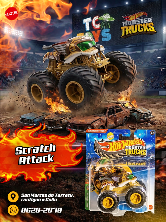 Hot Wheels Monster Trucks Scratch Attack.