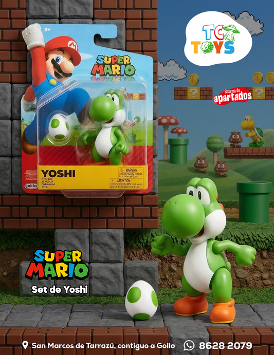 Figura Super Mario Yoshi con Huevo Jakks.