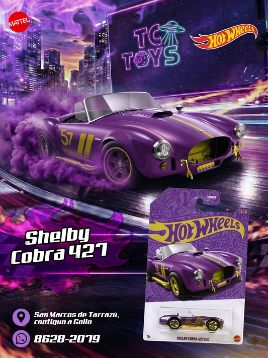 Hot Wheels Premium Shelby Cobra 427 S/C Morado.