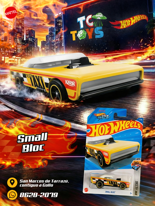 Hot Wheels Small Bloc Amarillo.