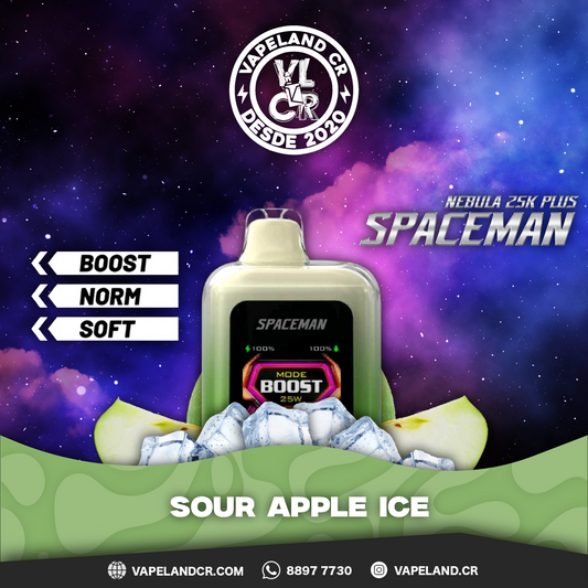 Smok Spaceman Nebula Sour Apple Ice 25000 puffs.