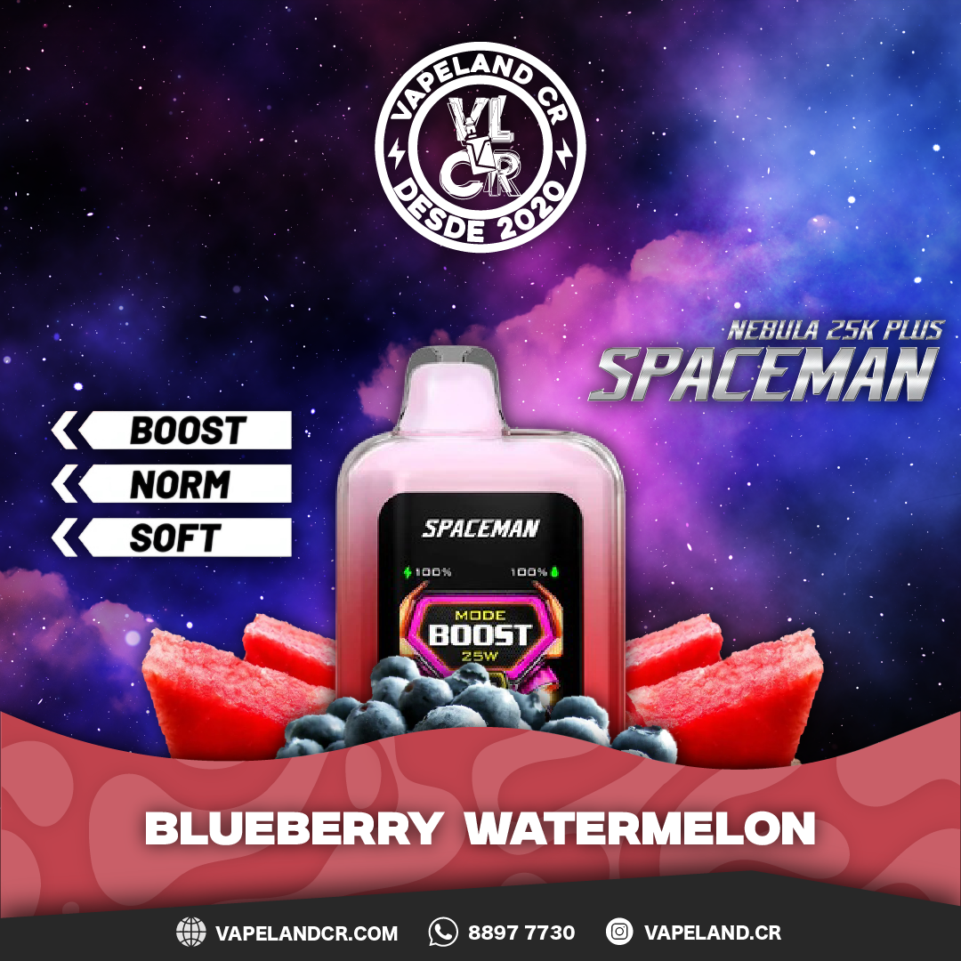 Smok Spaceman Nebula Blueberry Watermelon 25000 puffs.